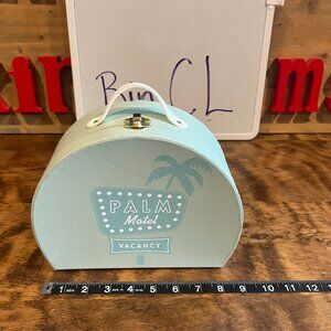 Palm Springs Seafoam Green Motel Storage Case Suitcase NEW Target Bullseye